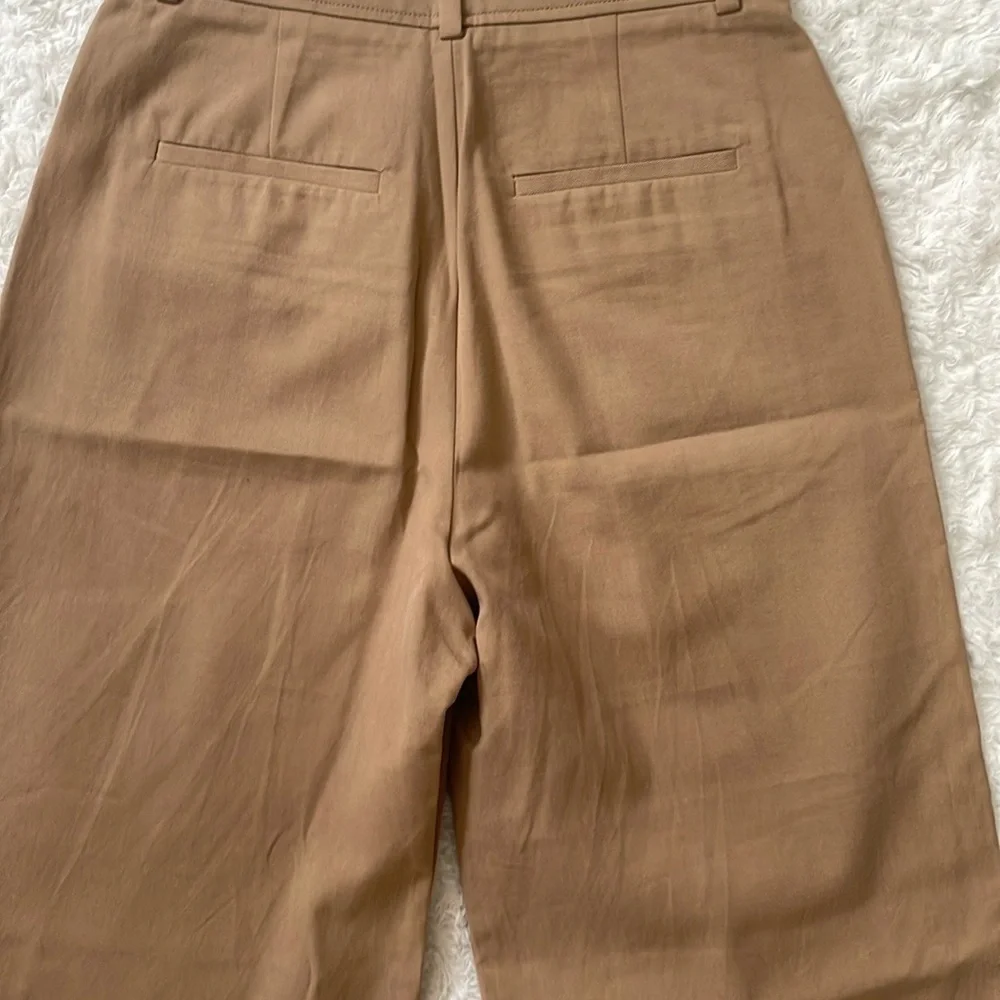 Everlane Stylish Tan Wide-Leg Pants